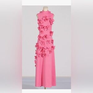 Pink Floral Women’s Dress, for formal, holiday or wedding parties